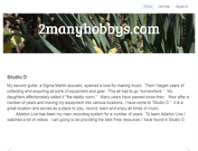 Tablet Screenshot of 2manyhobbys.com